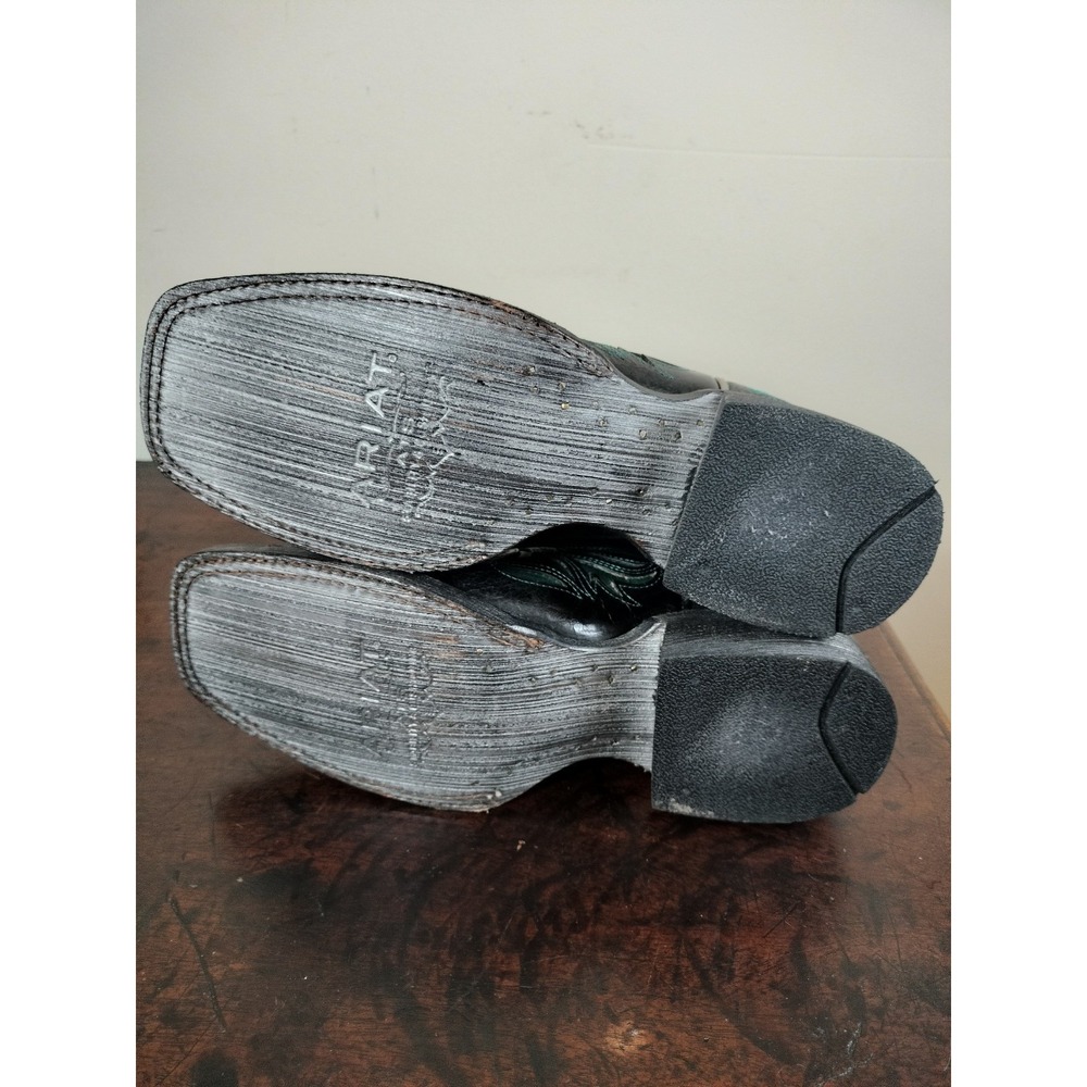 NWT Ariat Cassidy Western Boots Women's 6 B Midnight Turquoise Leather Squaretoe - Picture 15 of 16